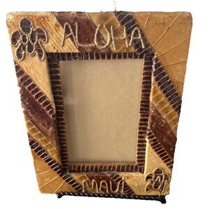 Banana Leaf Picture Frame Rope & Rafia Designs For Photo 4 x 6”-MAUI